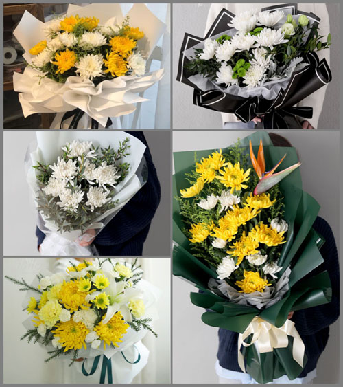 贵州遵义红花岗区喇叭镇合力村白事花束代送
